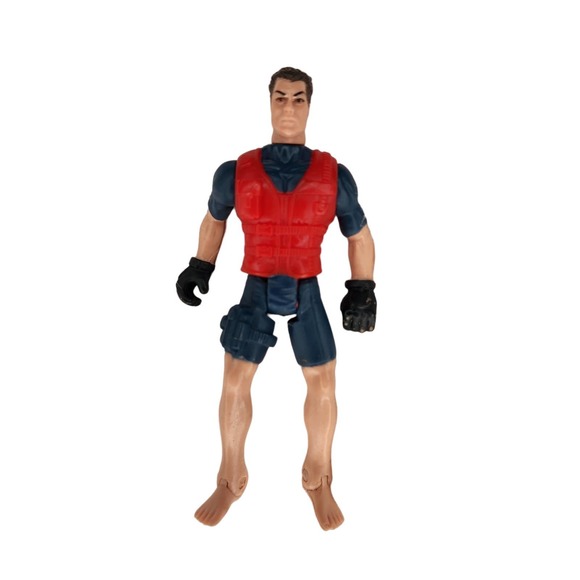 Animal Planet Scuba Diver Action Figure Chap Mei 3.75” Red Vest Blue Shorts - Picture 1 of 3